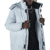 FUERZA Men's Winter Down Wellon Long Padded Coat Parka (FZX-991)