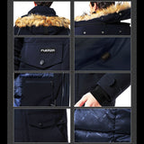 FUERZA Men's Winter Down Wellon Parka Jacket (FZX-895)
